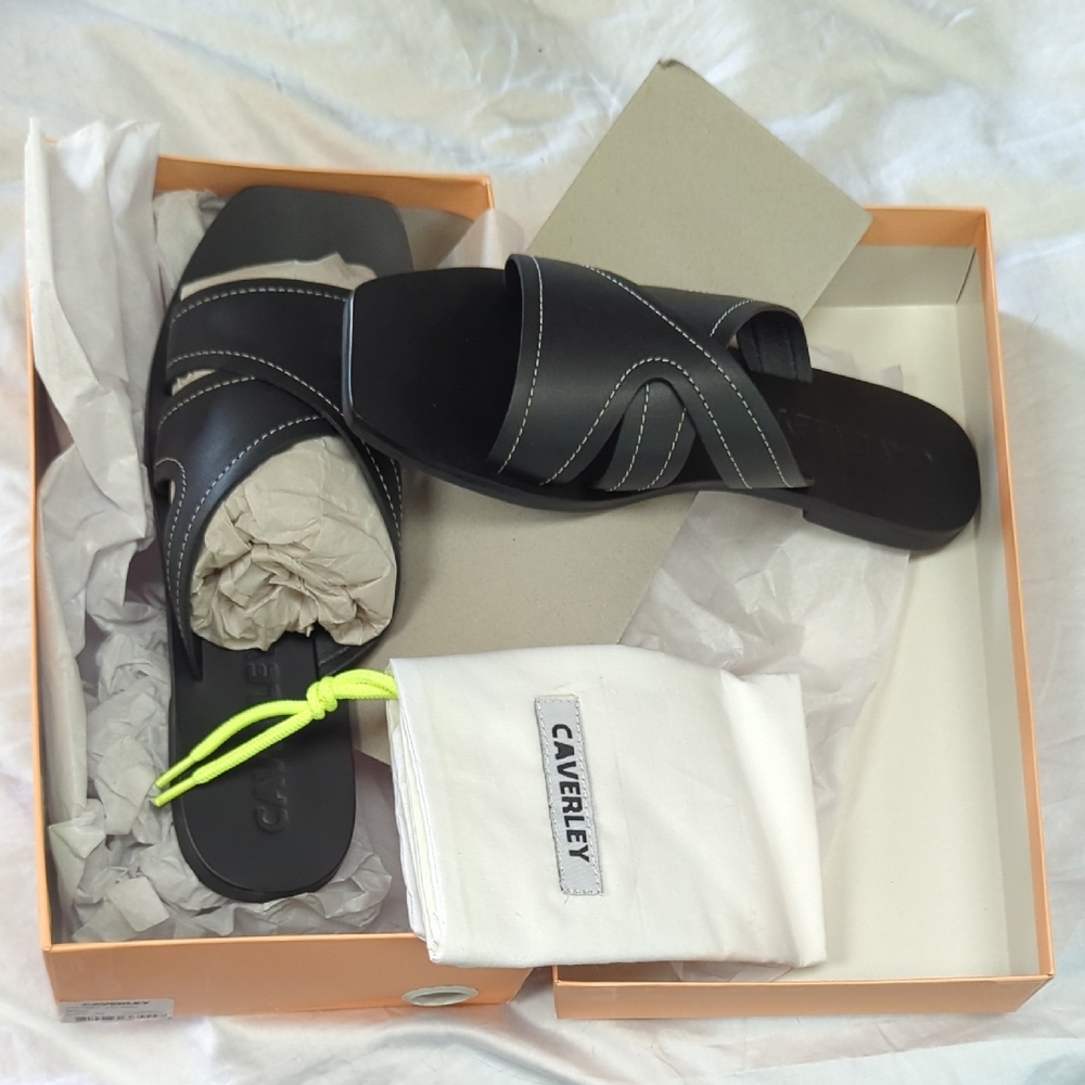 Caverley Black Men's Slide Sandals